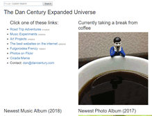 Tablet Screenshot of dancentury.com